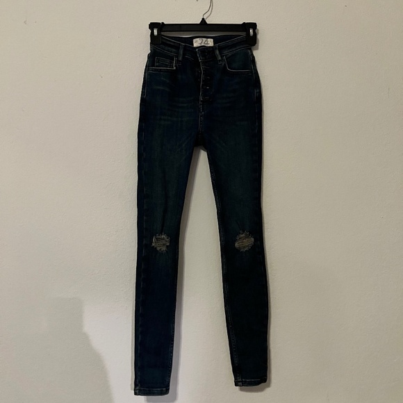 Free People Button Fly Denim - Picture 1 of 5